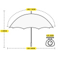 190T Pongee 60 Taille de dôme sexy Taille du soleil Protection solaire chromatique Lady Auto Straight Umbrella